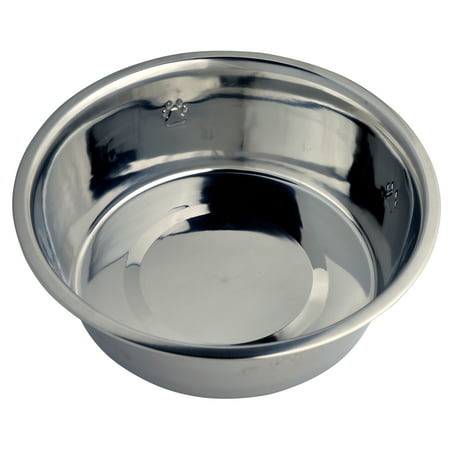 Vibrant Life Stainless Steel Dog Bowl with Paws, (Best Non Spill Dog Bowl)