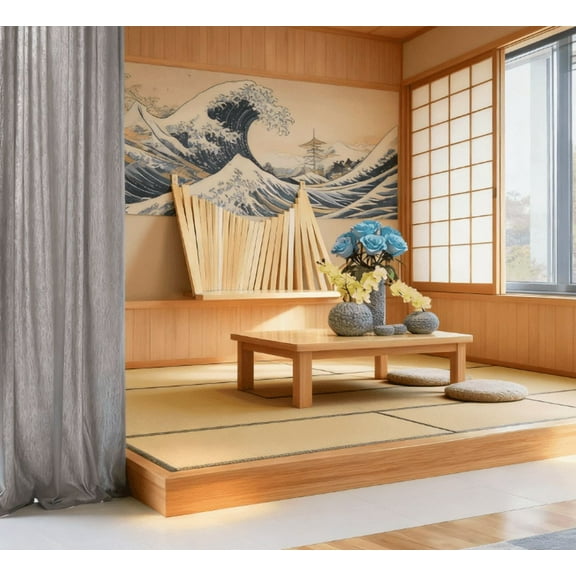 Solid Pine Wall-Mounted Folding Table | Space-Saving Desk