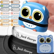 CCOCC Name Stamp for Clothes,Name Stamp for Clothing Kids Waterproof,Double-Sided (White + Black Ink),School Daycare Essentials,Personalized Signature Stamp