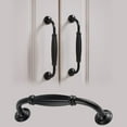 thumbnail image 5 of European Styles Black Drawer Pulls Smooth Grip Aluminum Cabinet Handle For Furniture Door Drawers Simple Mounting, 5 of 9