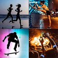 thumbnail image 4 of Arm, Wrist, Leg Reflective Tape 30cm Reflective Tape High Visibility Running Gear, Set Of 4, High Visibility Morning Run, Orange TA, 4 of 5