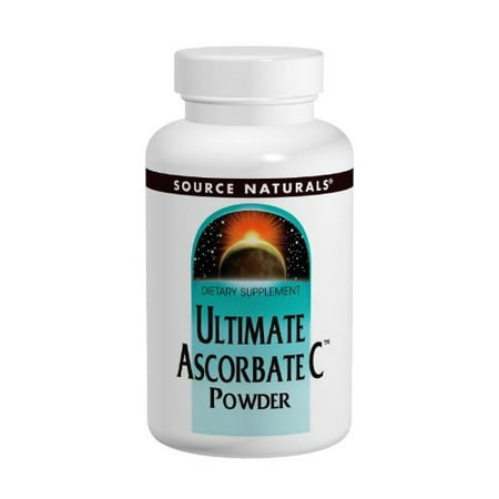 System 1 Natural - Source Naturals Ultimate Ascorbate C Powder, Supports Immune System, 4 Ounce