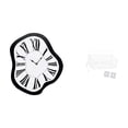 thumbnail image 1 of Reloj de pared nórdico con números para interiores. Cesta de almacenamiento colgante. Organizador de pared. Cesta de almacenamiento de alambre, 1 of 8