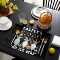thumbnail image 3 of Black Gnomes Easter Placemats Set of 4, Eggs Botanical Carrot Pastoral Placemats for Dining Table, Place Mats for Kitchen Tabletop, Waterproof Wipeable Dining Table Mats Set, 3 of 9