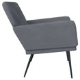 thumbnail image 2 of vidaXL Bench Dark Grey 108x79x79 cm Velvet, 2 of 5