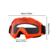 thumbnail image 3 of Accesorios para gafas de motocicleta Toystoory Protector Vintage a prueba de viento lente transparente naranja, 3 of 6