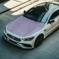 thumbnail image 3 of Uorisanigo Light Purple Car Hood Cover Stretch Polyester Protection Cars Bonnet Banner for Trucks, Cars, SUV, or Van Car Decorations, All-Season Protection, 3 of 7