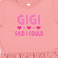 thumbnail image 4 of Inktastic Gigi Said I Could Funny Granddaughter Girls Girls Toddler Dress, 4 of 5