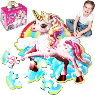 200-Piece Princess & Unicorn Floor Puzzle For Kids - Colorful Jigsaw For Ages 8-12