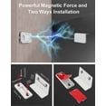thumbnail image 2 of Cabinet Door Magnet Set of 2 Ultra Thin Magnetic Latch Strong Cabinet Magnet for Drawer Door Closer, Cabinet, Furniture, Silver, 2 of 3