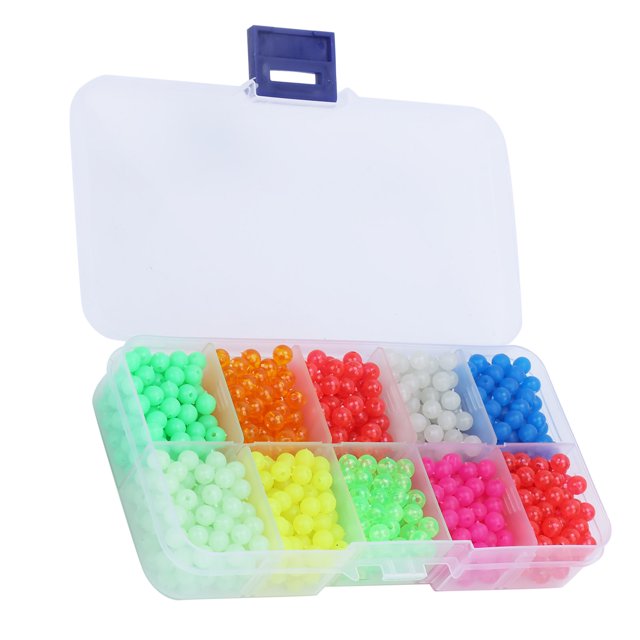 Fishing Beads Set, Durable Long Luminous Time Easy To Use Fishing Beads For Fishing Stopper Beads Set B