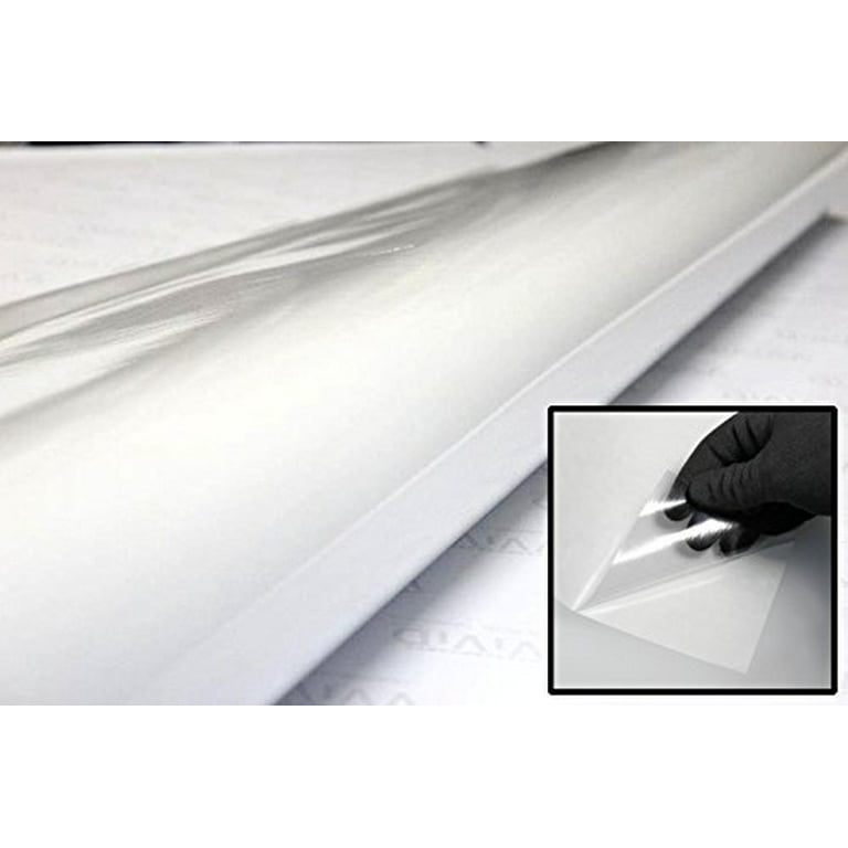 Clear Vinyl Self-Adhesive Laminate 12 by 15 ft Roll - for Cricut, Silhouette CA