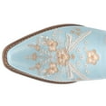 thumbnail image 4 of Dingo Womens Wildflower Floral Embroidered Round Toe Mules  Boots Shoes, 4 of 5