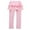 Pink, variant on EnJoCho Yoga Legging Pants for Girls Toddler Kids Girls Fashion Streak Wide Pinstripe Wide Leg Skirt Pants Spring Summer and Autumn Dance Sports Pants