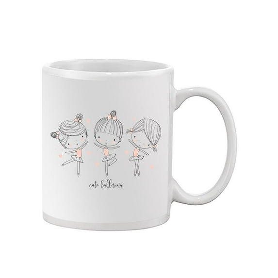 Cute Ballerina Girls Mug Unisex's -Image by Shutterstock