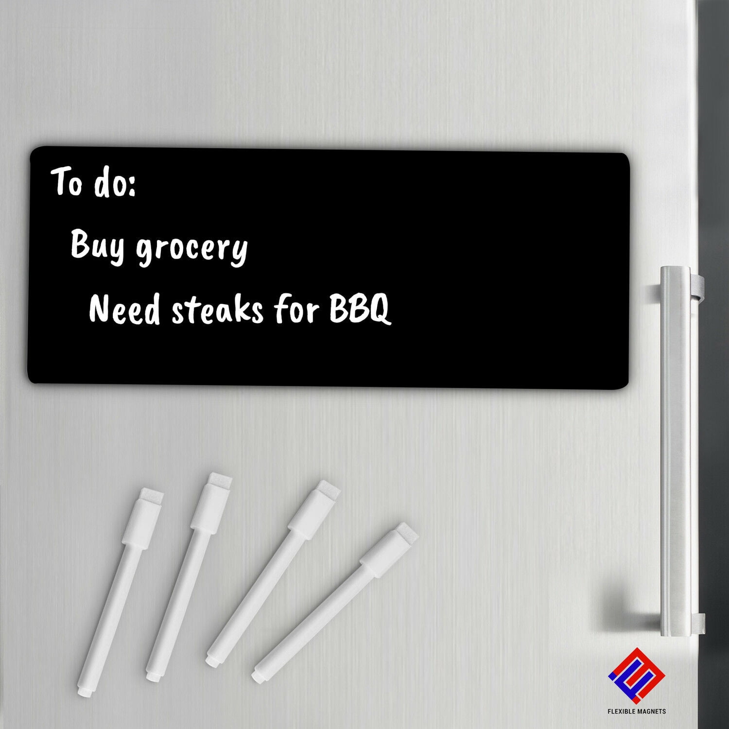 White Liquid Chalk Markers for Blackboards Chalkboard Signs, Glass, Windows - Marker With Eraser & Magnet on back. Chalkboard Markers - 100 Pack