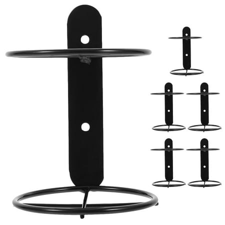 6Pcs Heavy Duty Wall Mounted Wine Holder Metal Single Bottle Rack for Home Decor