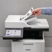 طابعة Brother MFC-L6810DW Enterprise أحادية اللون ليزر الكل في واحد مع طباعة منخفضة التكلفة ، وسعة ورق كبيرة ، وشبكات لاسلكية ، وميزات أمان متقدمة ، وطباعة ومسح ونسخ دوبلكس