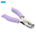 thumbnail image 3 of Uxcell 1/4" Single Hole Punch Handheld Hole Puncher with Soft Grip Metal Paper Puncher, Purple 2 Pack, 3 of 6