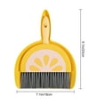 thumbnail image 5 of Sylvtty 2Pcs/Set Broom Dustpan Set Fruit Pattern Small Portable Soft Bristles Keyboards Desktops Corners Mini Cleaning Set, 5 of 7