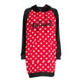thumbnail image 3 of Disney Women’s Size S Hooded/Long Sleeve/Polyester Women’s Minnie Mouse Sleep Lounger, Black Soot, 3 of 5