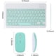 thumbnail image 5 of Combo de teclado y mouse Bluetooth recargable, juego de teclado inalámbrico compacto y portátil ultradelgado para Android, Windows, tableta, teléfono celular, iPhone, iPad Pro Air Mini, iPad OS/iOS 13 y superior (verde) JM conjunto de teclado y ratón, 5 of 5