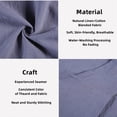 thumbnail image 4 of TOPTIE Japanese Style Cotton Linen Cross Back Apron with Pockets for Kitchen Cooking Garden Craft Art Painting-NavyBlue, 4 of 7
