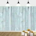 thumbnail image 2 of 7 x 5 ft Rustic Wood Backdrop, Wood Photo Background Blue Wooden Photography Background Decoration, Vintage Backdrops for Photography Birthday Party Baby Shower Party Decor Banner, 2 of 5