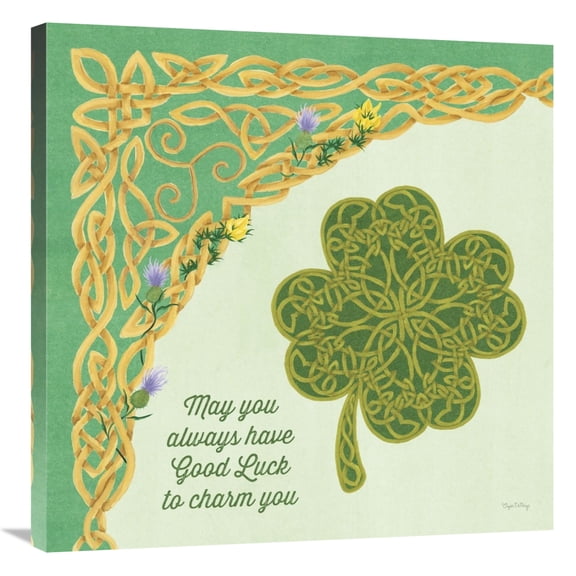 Global Gallery's 'Celtic Charm I' By Elyse DeNeige Stretched Canvas Wall Art