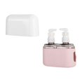 thumbnail image 1 of Botellas de viaje para artículos de tocador, contenedor de artículos de tocador reutilizable vacío, rellenable para champú, gel de baño, cosméticos, 2 piezas rosa, 1 of 9