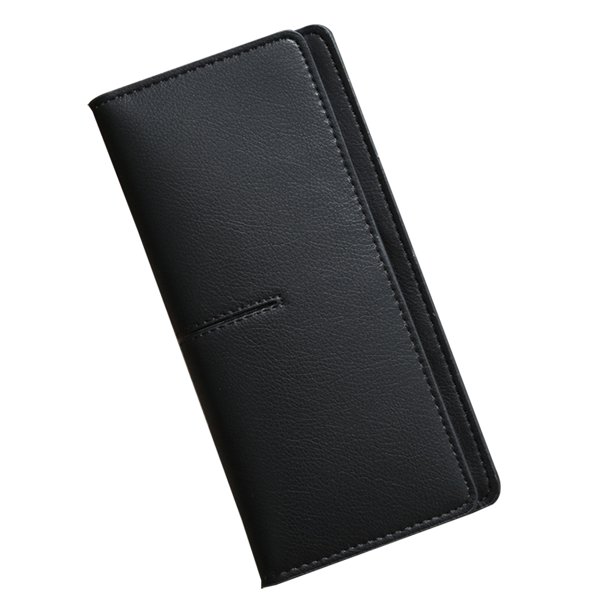 Cartera fina de cuero para mujer con bloqueo RFID, tarjetero plegable, billetera larga para mujer MFZFUKR BST3065278-1