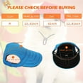 thumbnail image 3 of Adjustable Dog Sun Hat with Ear Holes Canvas Pet Baseball Cap Outdoor Sun Protection Visor for Dogs for Tools/Office (Multicolor) ,Hulucky, 3 of 8