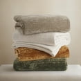 thumbnail image 6 of EVERGRACE Velvet Quilt Set King Size, Luxurious Soft Striped Channel Bedding Set, Lightweight Velvet Comforter for All Season, Oversized Bedspread Coverlet with 2 Matching Shams, Sand Dune, 6 of 8