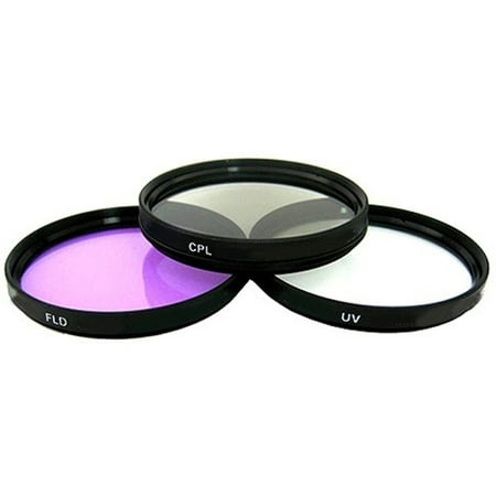 General Brand 52mm UV, Polarizer & FLD Deluxe Filter Kit 3 Set w/ Carrying