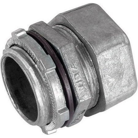 Emt Diecast Zinc Compression Connector - Sigma Electric ProConnex 1 in. Dia. Die-Cast Zinc Rain-Tight Compression Connector For EMT 1 pk