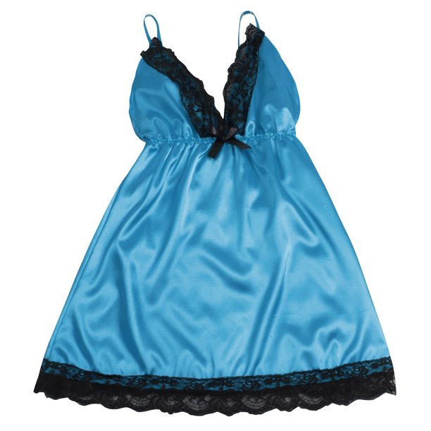 Mujeres con cuello en V Satén Sexy Stain Pijamas Bowknot Tops Fridja nalpqowj17966
