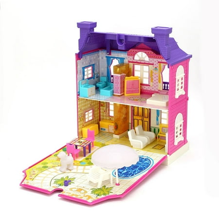 Creative Movement Music - Dollhouse Miniature with Furniture, DIY Dollhouse Kit with Light and Music Movement, Creative Room for Christmas Gifts Idea