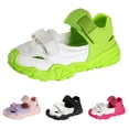 thumbnail image 2 of GiLiling Kids Closed-Toe Sport Sandals, Breathable Mesh Synthetic Upper Dual Adjustable Straps, Non-Slip Thick Sole Outdoor Summer Footwear (Green, 9-9.5 Years), 2 of 5
