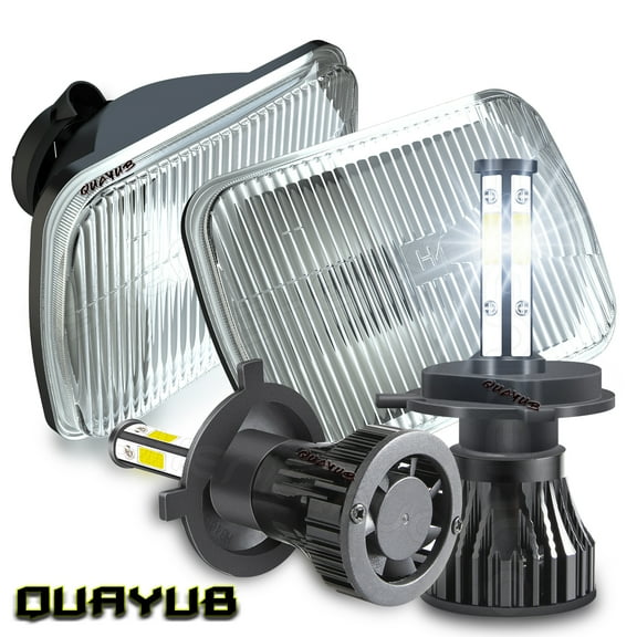 For Chevy Corvette C4 1984-1996 5x7 7x6 LED Headlights Projector Hi-Lo beam 6k