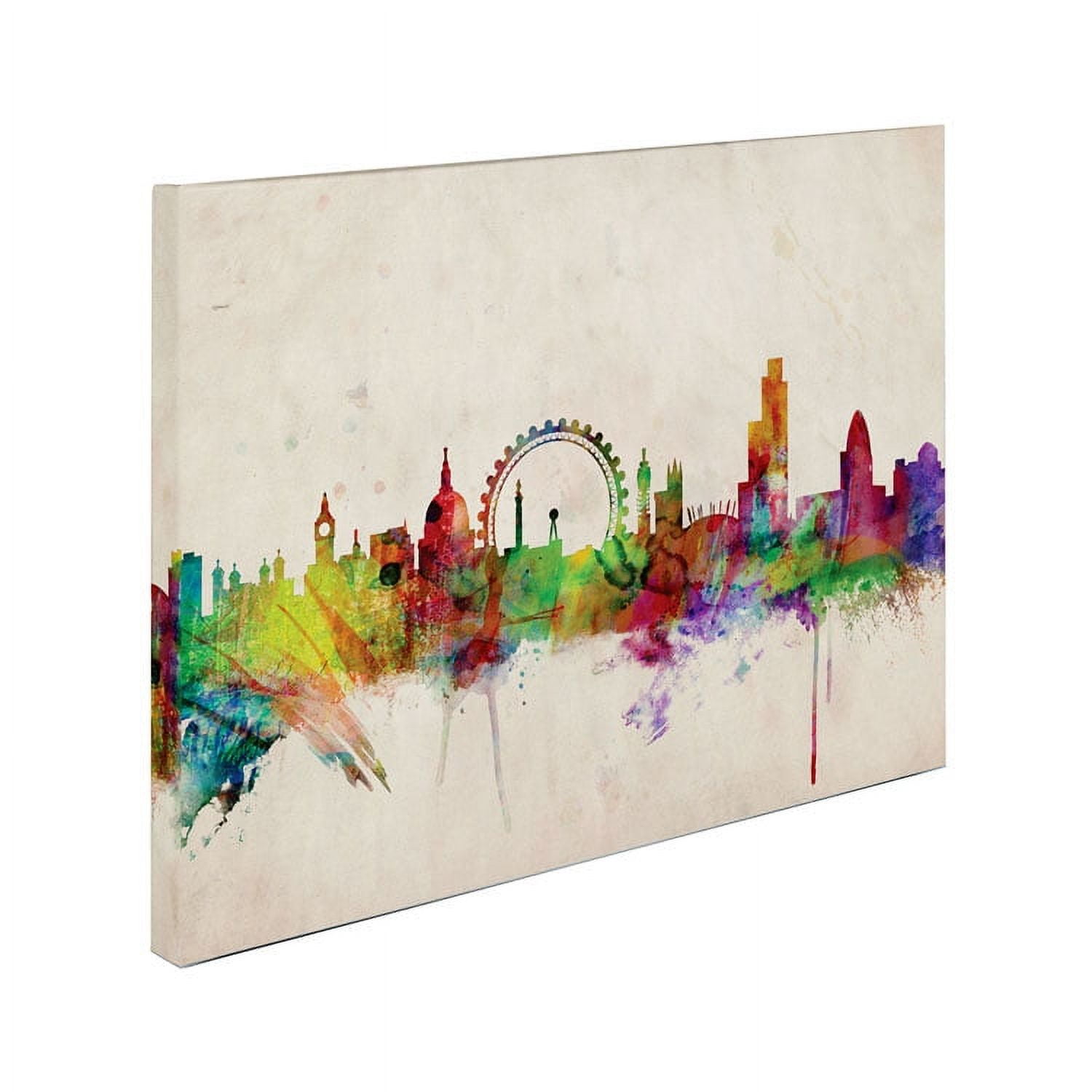 Trademark Art 'London Skyline' Canvas Art by Michael Tompsett