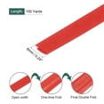 thumbnail image 2 of Uxcell cinta sesgada de doble pliegue de 1/4" de poliéster en rollo continuo para coser y unir roja de 100 yardas, 2 of 7