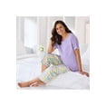 thumbnail image 4 of Dreams & Co. Plus Size Woven Sleep Capri Pant, 4 of 6