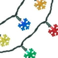 thumbnail image 3 of Northlight 10-Count Multi-Color LED Snowflake Christmas Light Set, 4ft Green Wire, 3 of 3