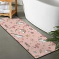 thumbnail image 2 of Pink Unicorn Flamingo Pattern Bathroom Rugs Mat,Non Slip Microfiber Bathroom Rug,Rubber Backing,Soft Bathroom Mats for Bathroom Floor,Tub and Shower,47x17in(120x43cm), 2 of 5