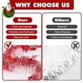 thumbnail image 6 of 3PACK 10Feet Christmas Bell Tinsel Garland,Sliver and red Metallic Tinsel Twist Garland Glittering Decoration for Christmas Tree Decor Wedding Summer Luau Birthday Party Indoor Hanging Home, 6 of 7