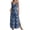 Navy, variant on Women's Maxi Dress Sleeveless Carnival Holiday Outfits Printed V-Neck Spaghetti Strap Cami Long Dress with Slit (2XL, Pink)