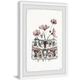 thumbnail image 3 of Purse with Pink Flowers Framed Painting Print, 3 of 5