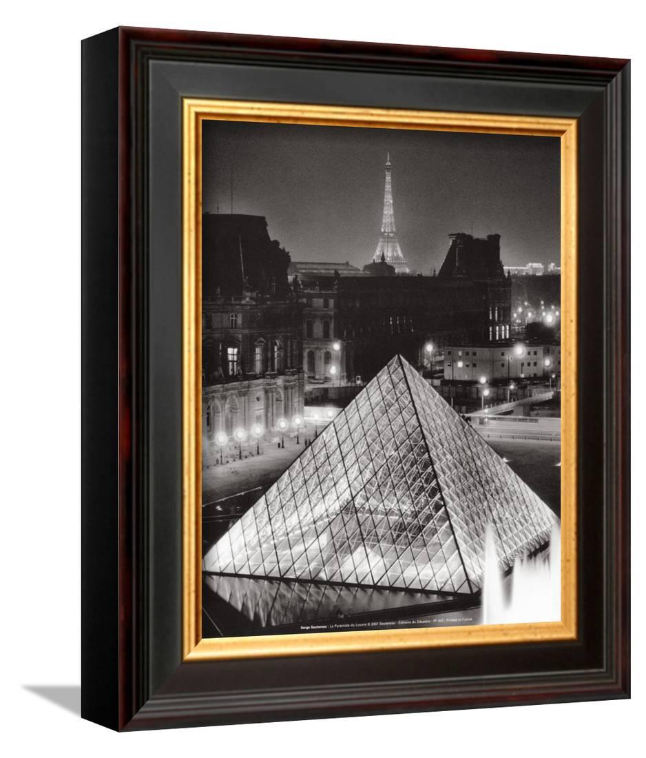 La Pyramide de Louvre Framed Art Print Wall Art By Serge Sautereau