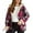 Red, variant on Fall Jackets For Women Fleece Lined Plaid Shacket Fashion Long Sleeve Zipper Flannel Hooded Lightweight Jacket