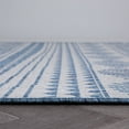 thumbnail image 3 of World Rug Gallery Contemporary Geometric Bohemian Textured Flat Weave Indoor/Outdoor Area Rug - BLUE 2'x7', 3 of 8